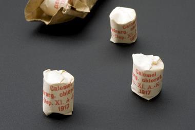 Packet of mercurous chloride tablets, Kassel, Germany, 1914-1917