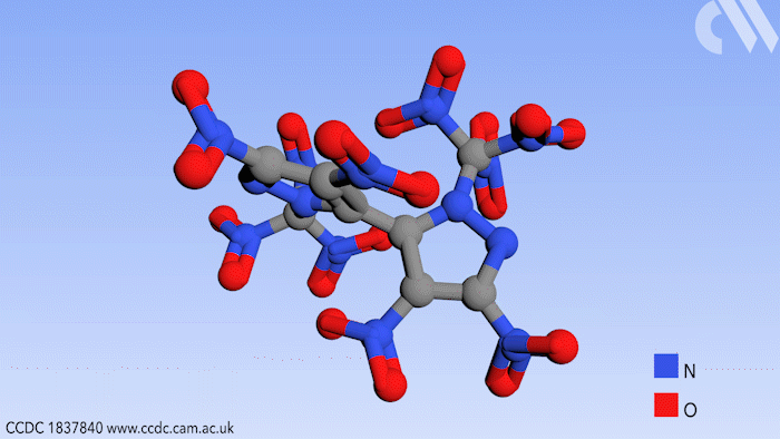 Gif showing bipyrazole spinning
